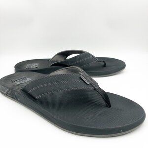 REEF Black Bottle Opener Flip Flop Sandals Mens 12